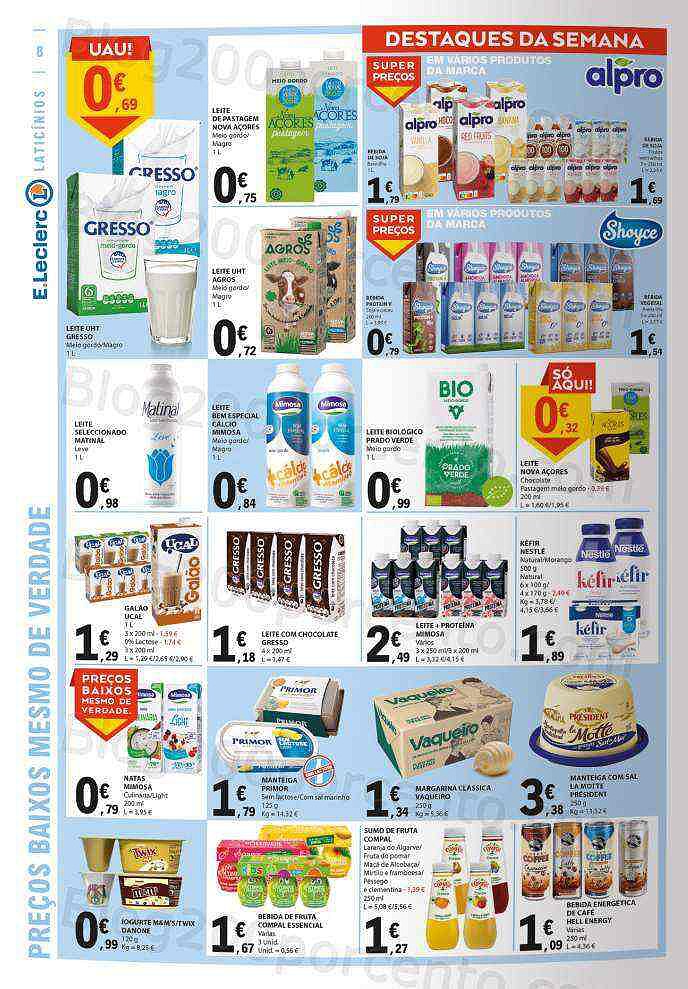 Antevisão Folheto E-LECLERC Promoções de 11 agosto a 17 agosto