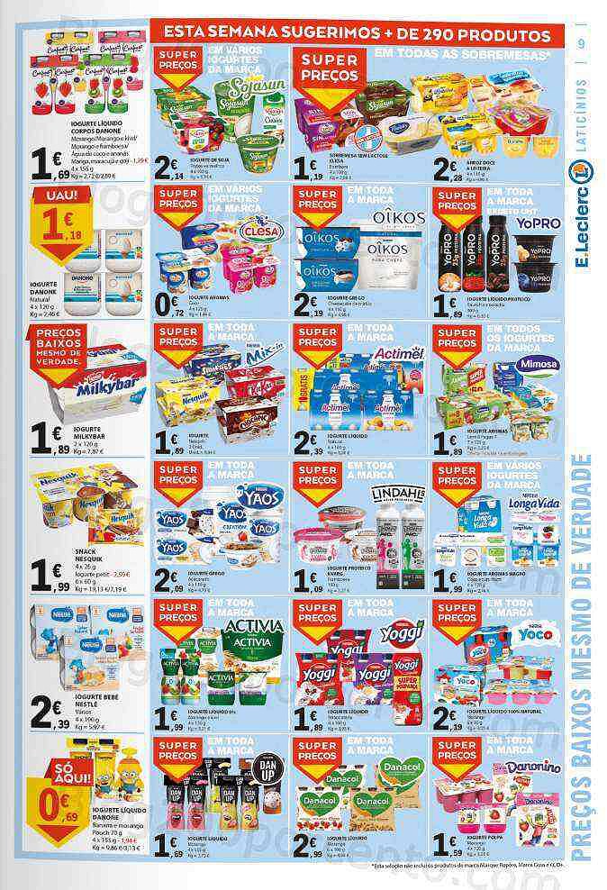 Antevisão Folheto E-LECLERC Promoções de 11 agosto a 17 agosto