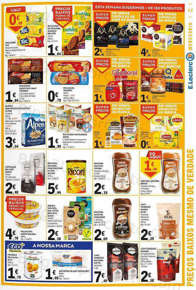 Antevisão Folheto E-LECLERC Promoções de 18 agosto a 24 agosto