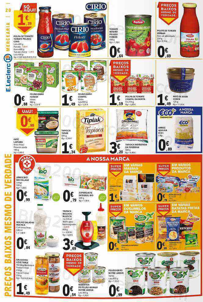 Antevisão Folheto E-LECLERC Promoções de 18 agosto a 24 agosto