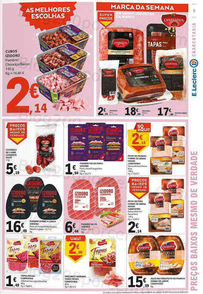 Antevisão Folheto E-LECLERC Promoções de 18 agosto a 24 agosto