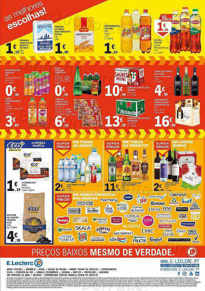 Antevisão Folheto E-LECLERC Promoções Fim de Semana - 12 a 14 agosto