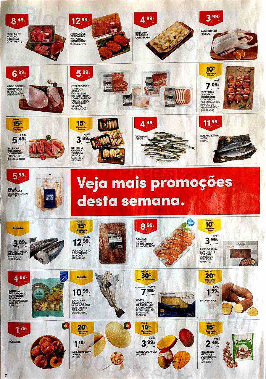 Antevisão Folheto CONTINENTE Promoções Fim de Semana - 12 agosto a 15 agosto