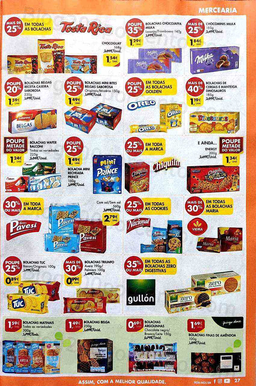 Antevisão Folheto PINGO DOCE Mercearia Promoções de 9 agosto a 15 agosto