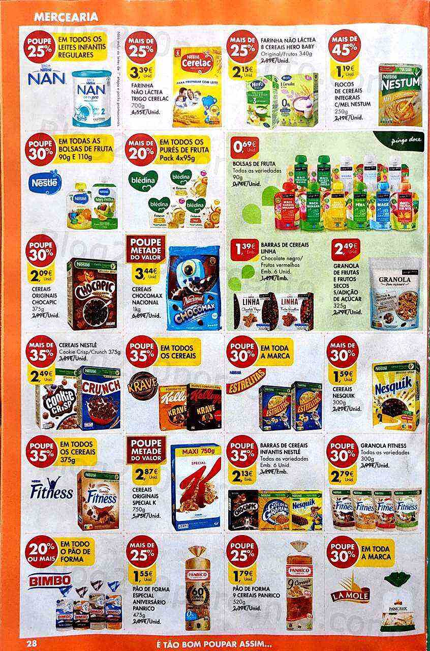 Antevisão Folheto PINGO DOCE Mercearia Promoções de 9 agosto a 15 agosto