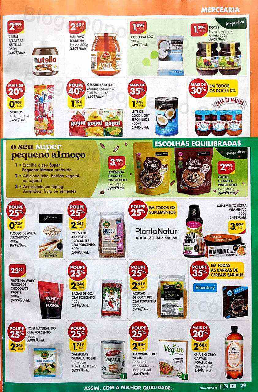 Antevisão Folheto PINGO DOCE Mercearia Promoções de 9 agosto a 15 agosto