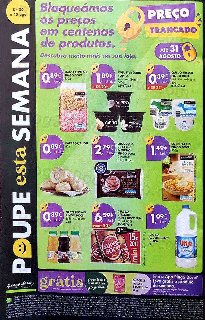 Antevisão Folheto PINGO DOCE Mercearia Promoções de 9 agosto a 15 agosto