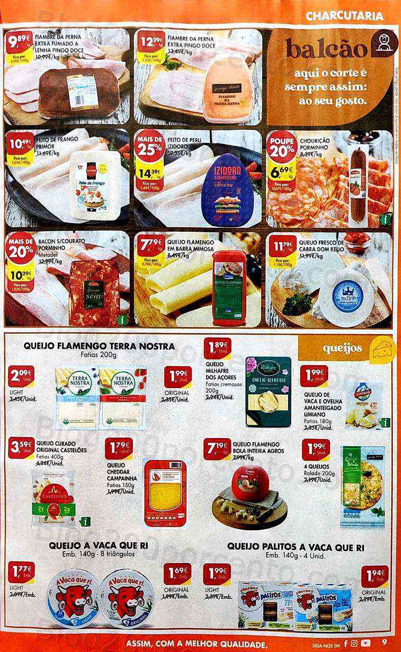 Antevisão Folheto PINGO DOCE Frescos Promoções de 9 agosto a 15 agosto