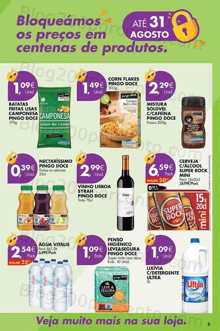 Antevisão Folheto PINGO DOCE Lojas Grandes Promoções de 9 a 15 agosto