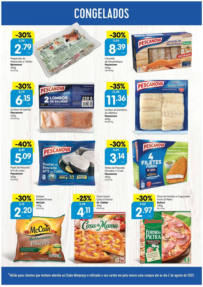 Antevisão Folheto Clube MINIPREÇO Promoções de 4 a 10 agosto