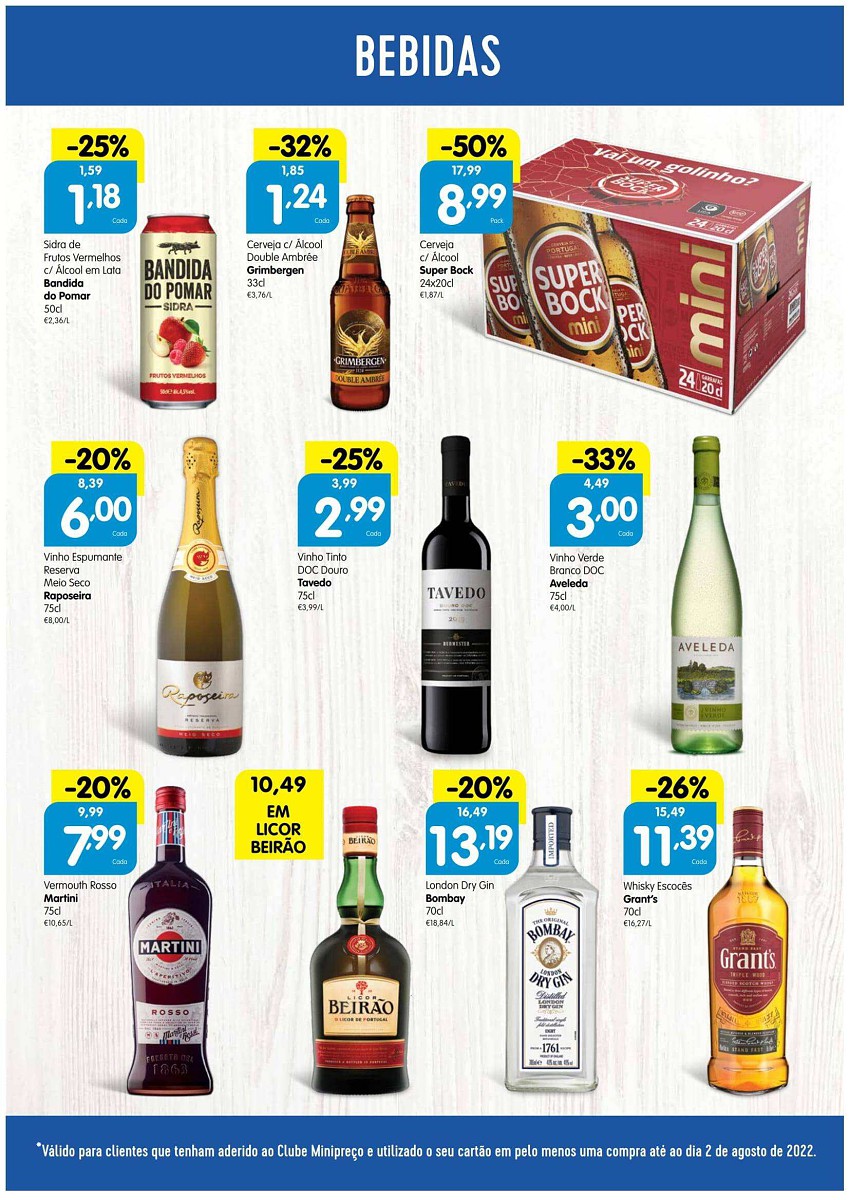 Antevisão Folheto Clube MINIPREÇO Promoções de 4 a 10 agosto