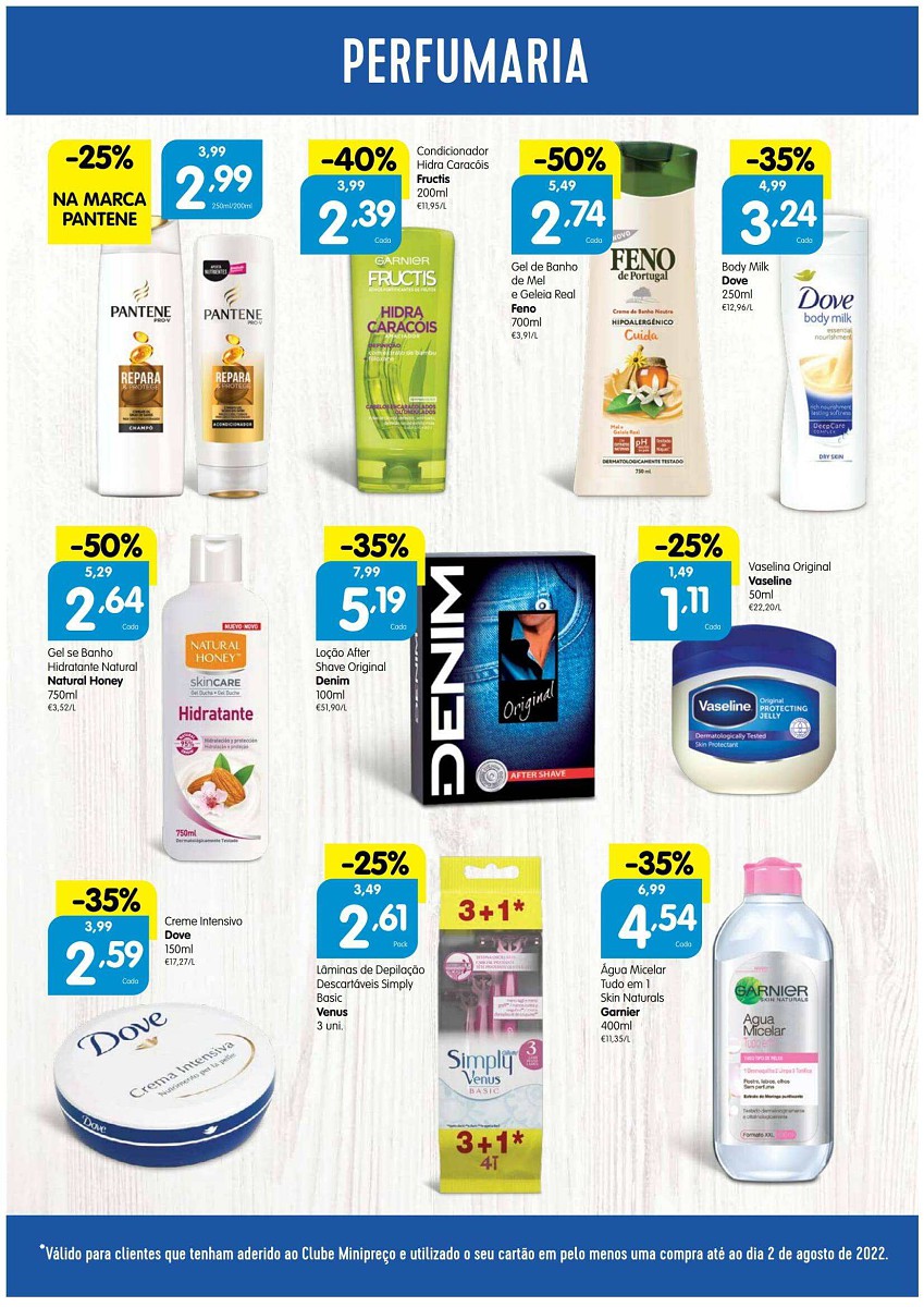 Antevisão Folheto Clube MINIPREÇO Promoções de 4 a 10 agosto