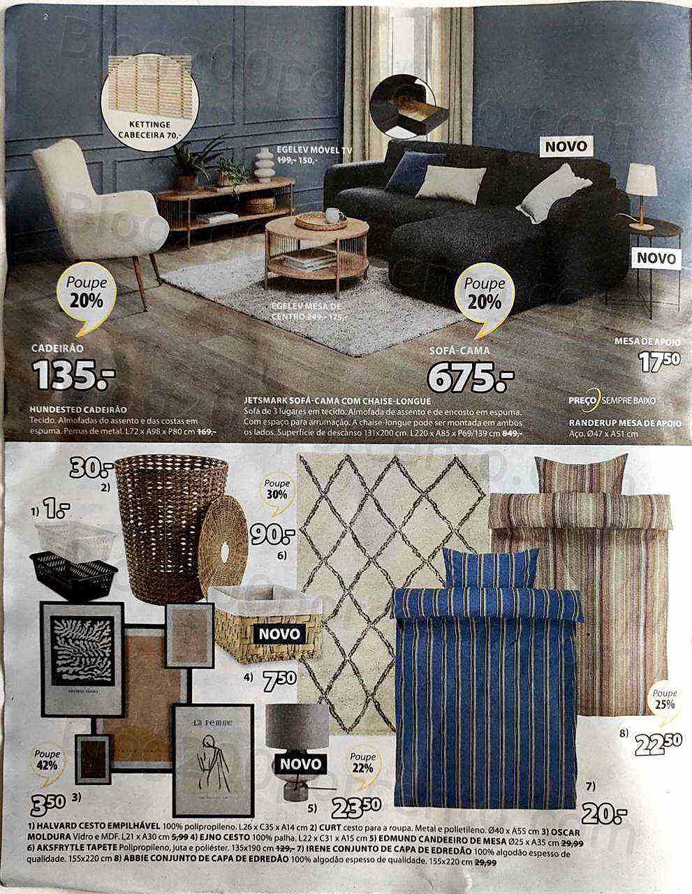 Antevisão Folheto JYSK Promoções de 25 agosto a 7 setembro