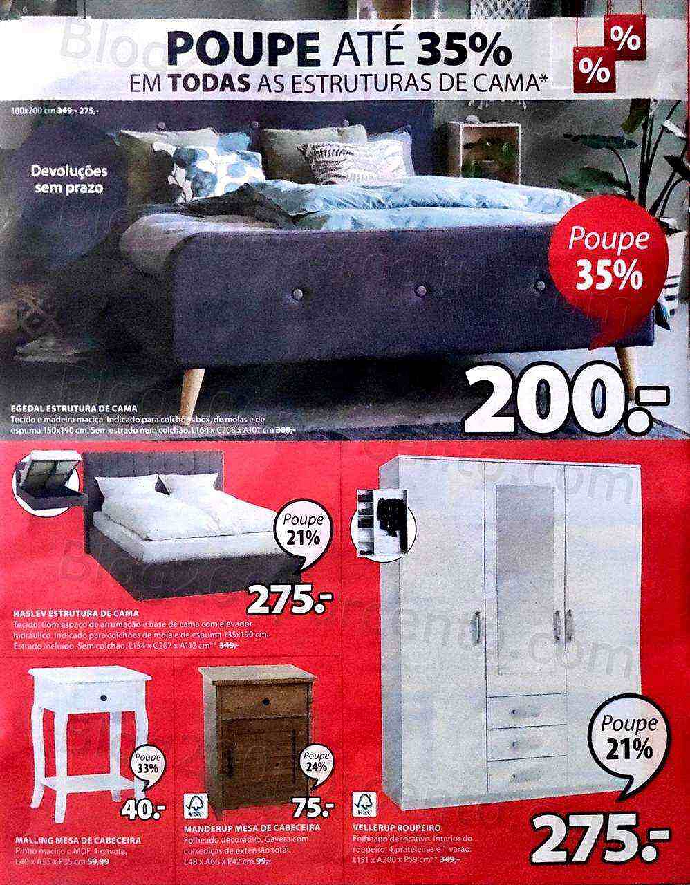 Antevisão Folheto JYSK Promoções de 11 a 17 agosto