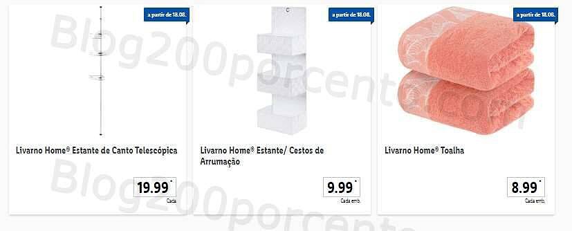 Antevisão Folheto LIDL Bazar Promoções a partir de 18 agosto