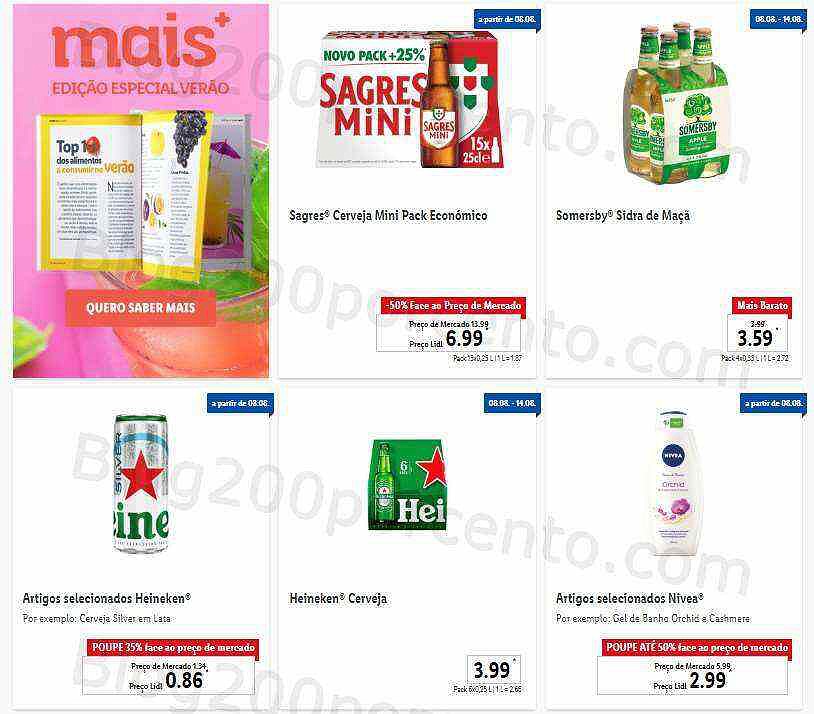 Antevisão Folheto LIDL Promoções de 8 a 14 agosto - Versão Completa