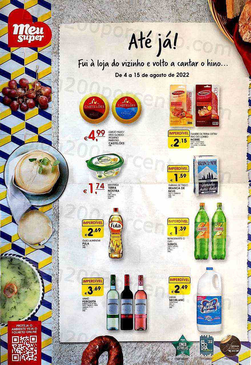 Antevisão Folheto MEU SUPER Promoções de 4 a 15 agosto
