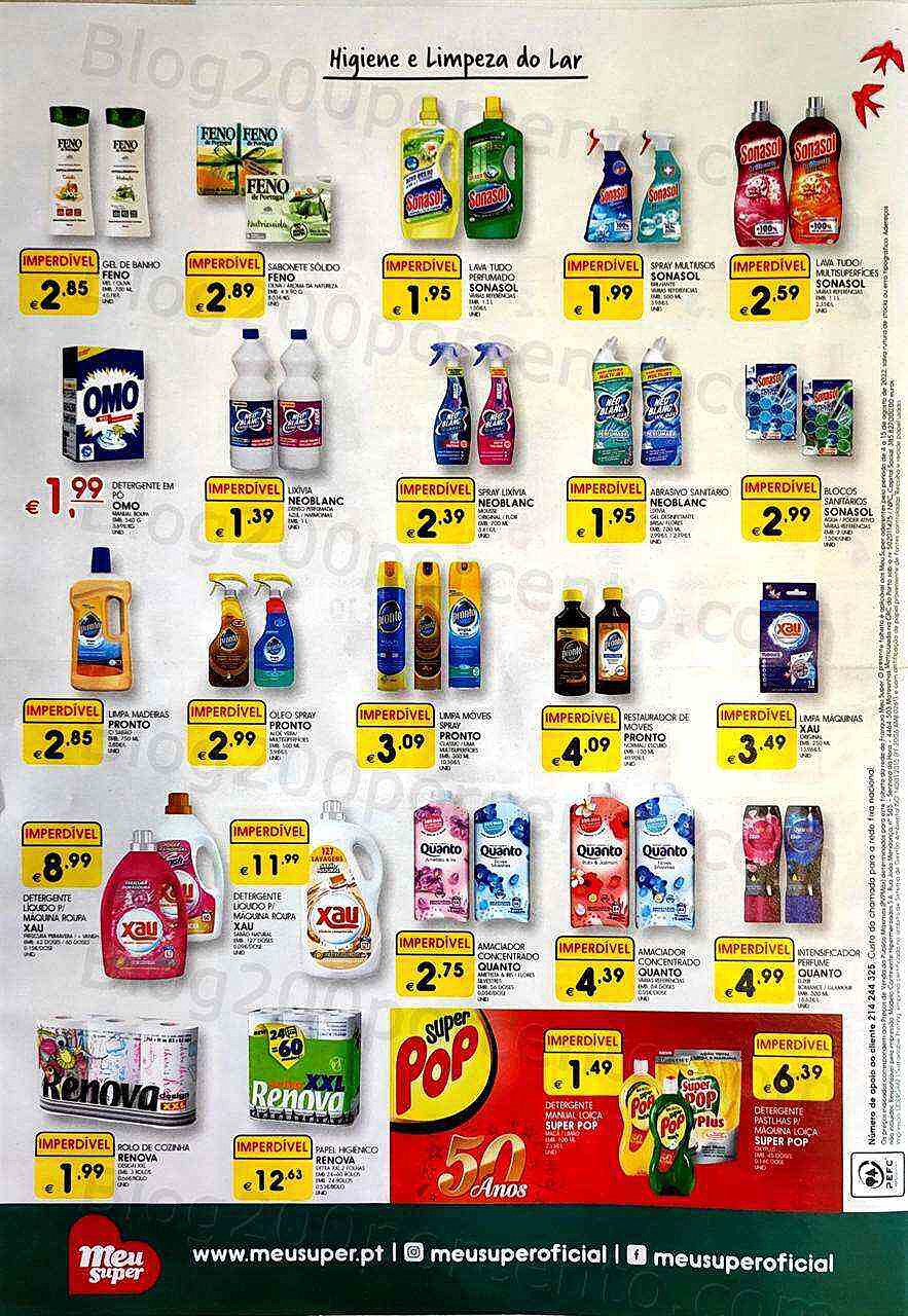 Antevisão Folheto MEU SUPER Promoções de 4 a 15 agosto