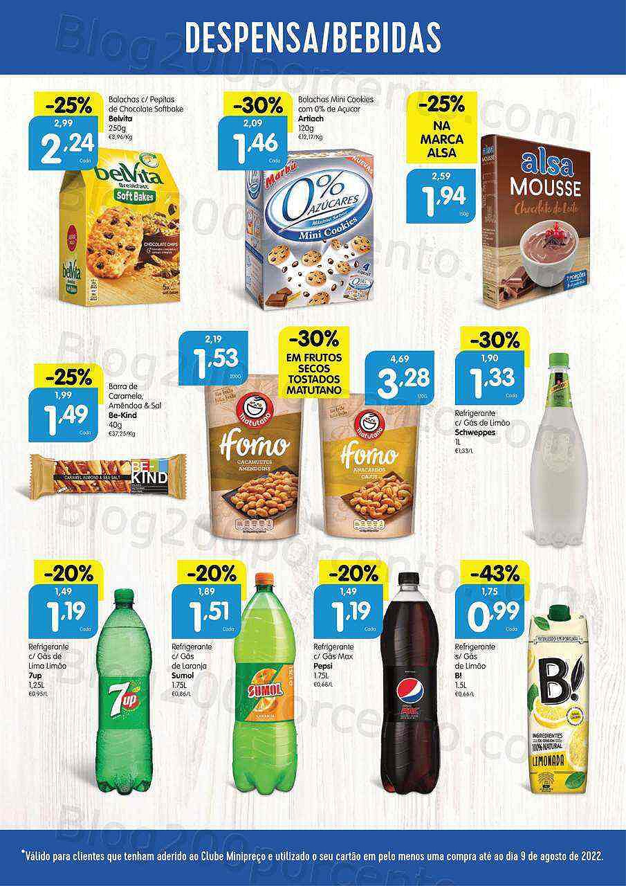 Antevisão Folheto Clube MINIPREÇO Promoções de 11 agosto a 17 agosto