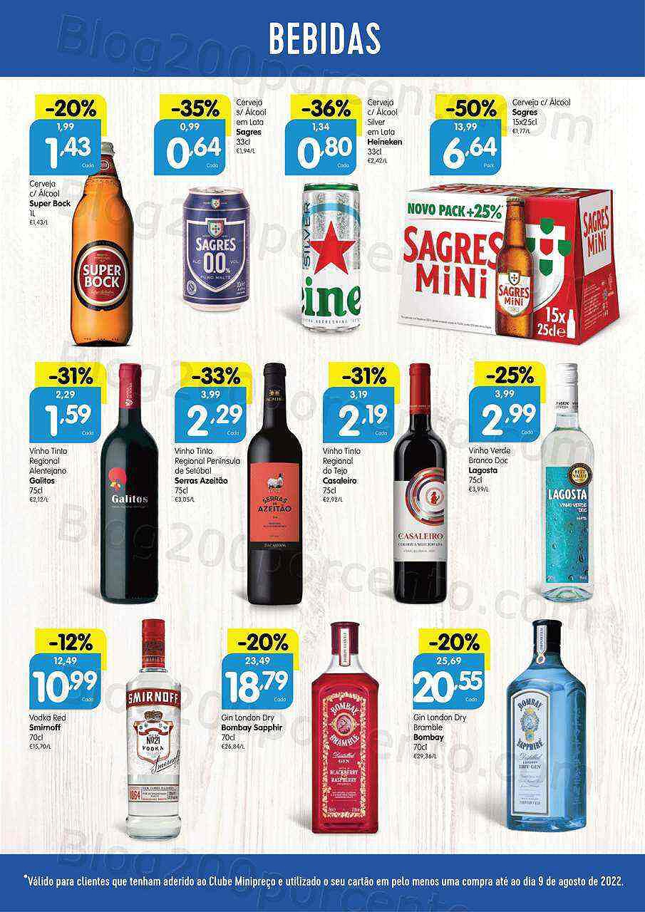 Antevisão Folheto Clube MINIPREÇO Promoções de 11 agosto a 17 agosto