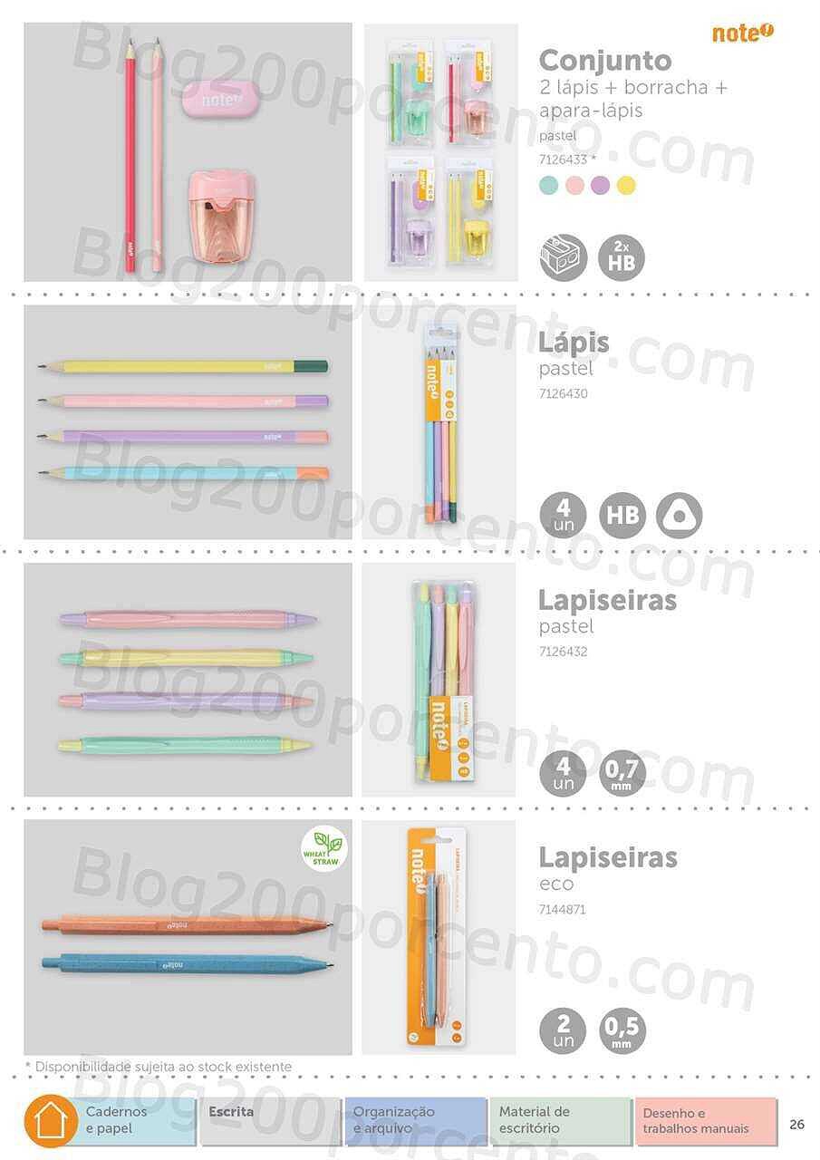 Antevisão Folheto NOTE Regresso às Aulas - Papelaria 2022-2023