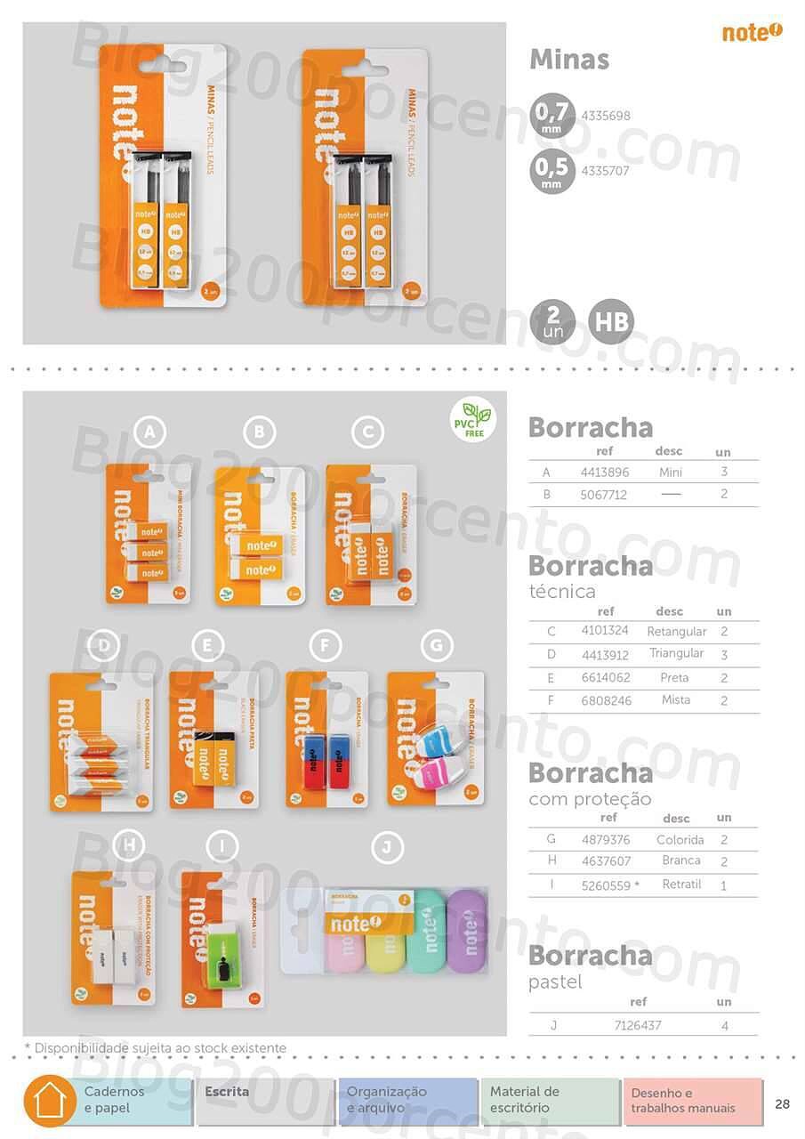 Antevisão Folheto NOTE Regresso às Aulas - Papelaria 2022-2023