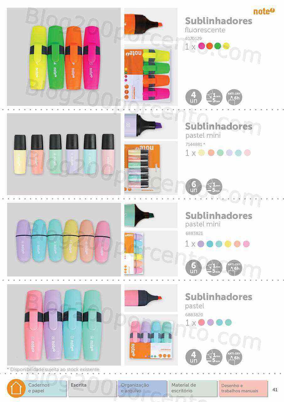 Antevisão Folheto NOTE Regresso às Aulas - Papelaria 2022-2023