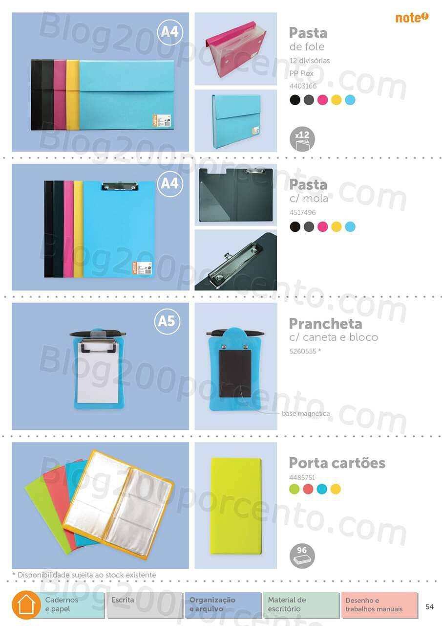 Antevisão Folheto NOTE Regresso às Aulas - Papelaria 2022-2023