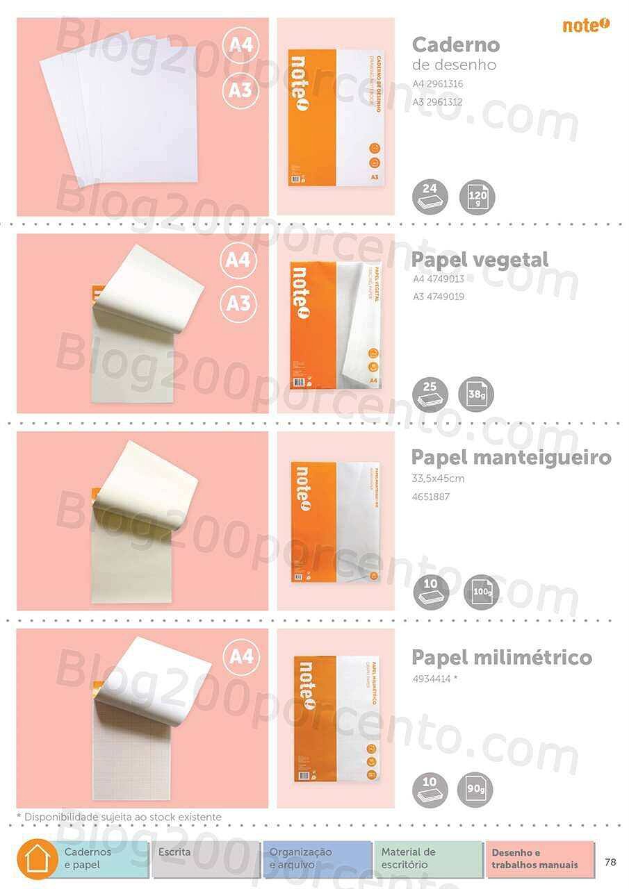 Antevisão Folheto NOTE Regresso às Aulas - Papelaria 2022-2023