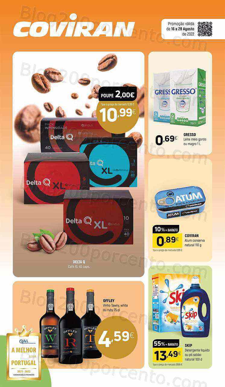 Antevisão Folheto COVIRAN Promoções de 16 agosto a 28 agosto