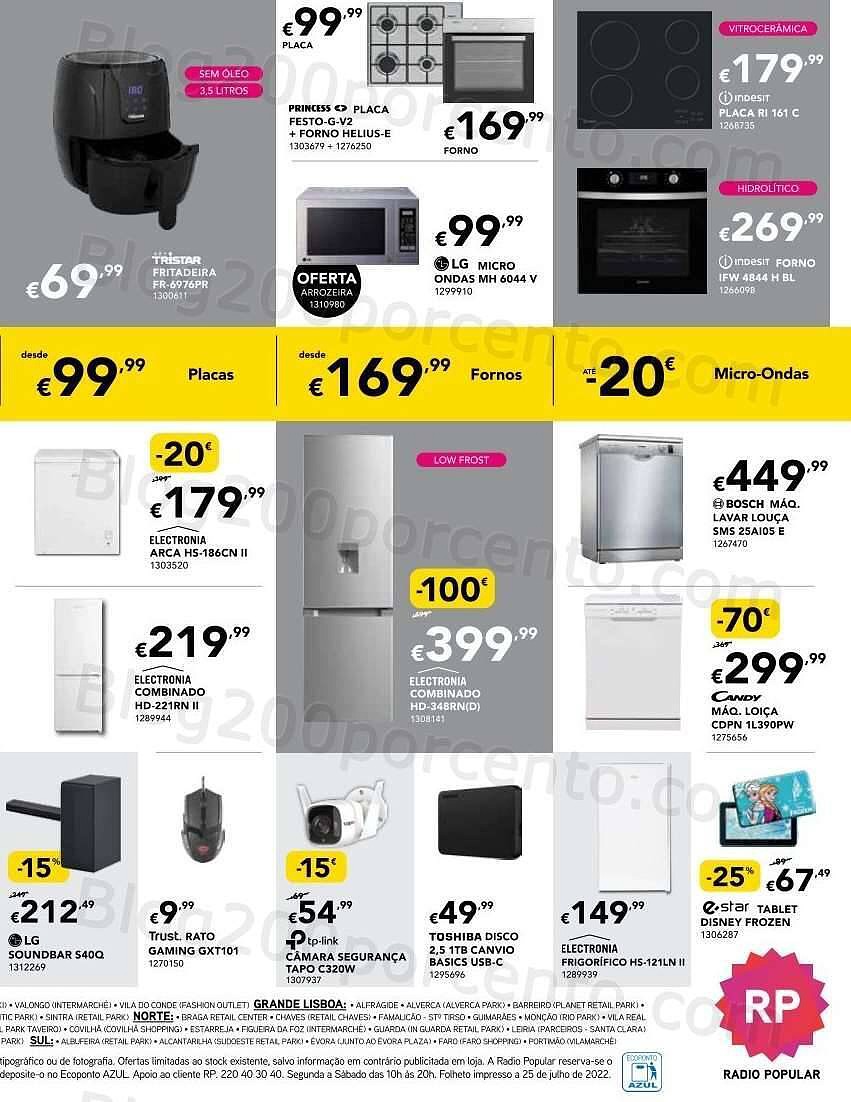 Antevisão Folheto RADIO POPULAR Semana Extra Promoções de 4 agosto a 10 agosto