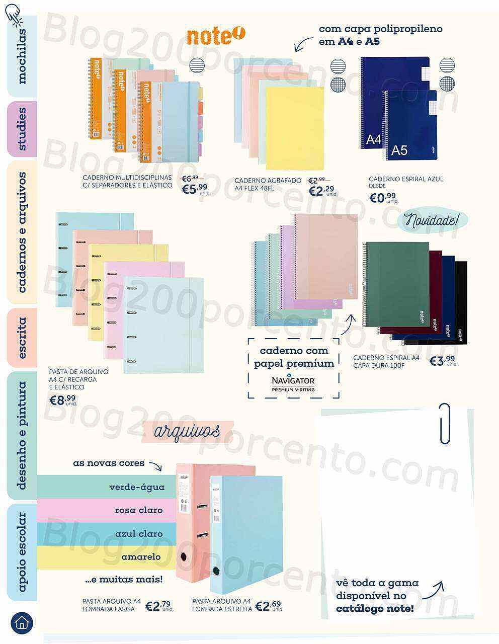 Antevisão Folheto NOTE Regresso às Aulas Promoções até 26 setembro