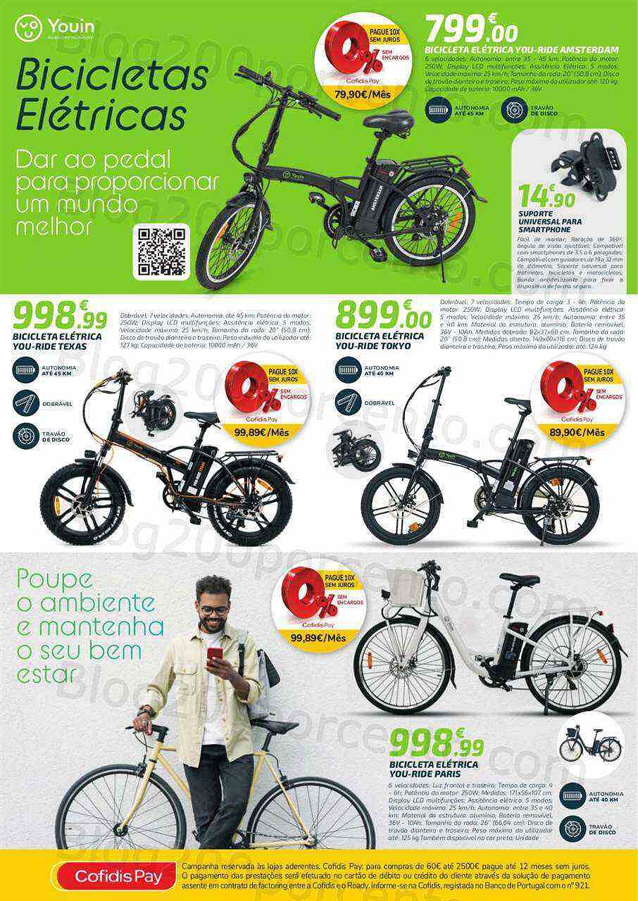 Antevisão Folheto ROADY Mobilidade Verde Promoções de 8 agosto a 18 setembro