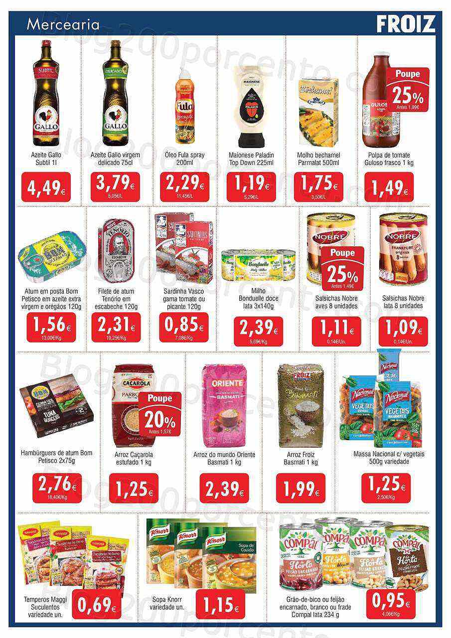 Antevisão Folheto FROIZ Promoções de 25 agosto a 14 setembro