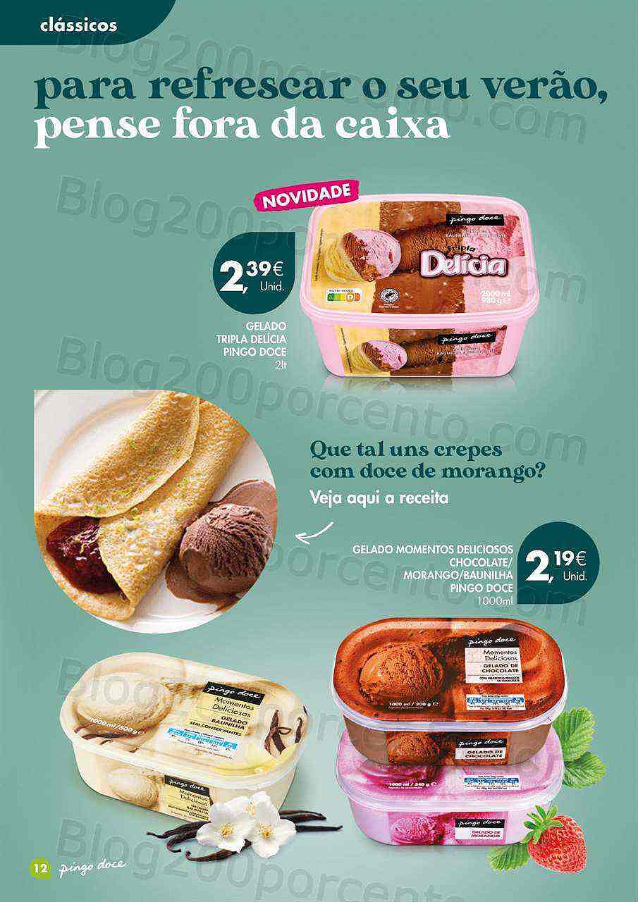 Antevisão Folheto PINGO DOCE Especial Gelados Verão