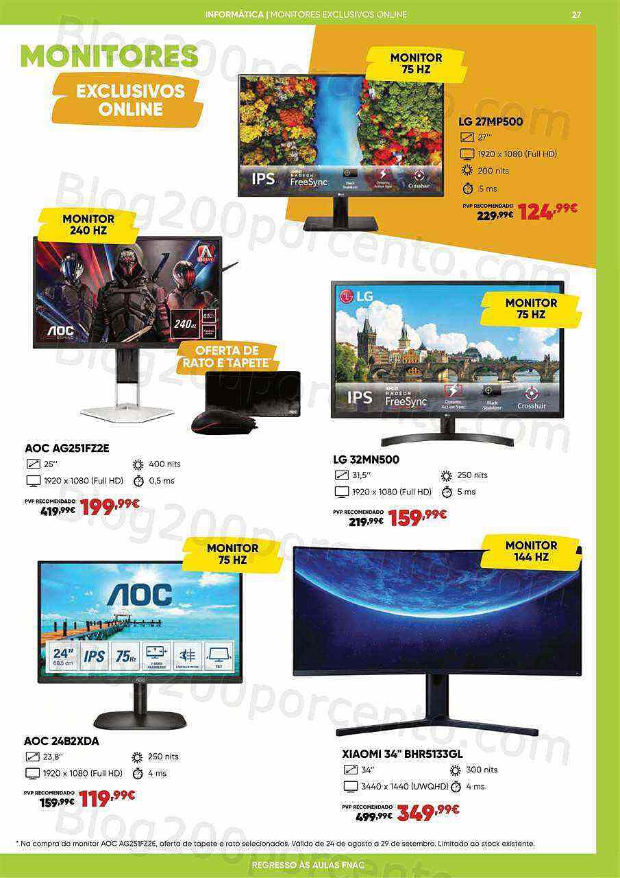 Antevisão Folheto FNAC Regresso às Aulas Promoções de 24 agosto a 29 setembro