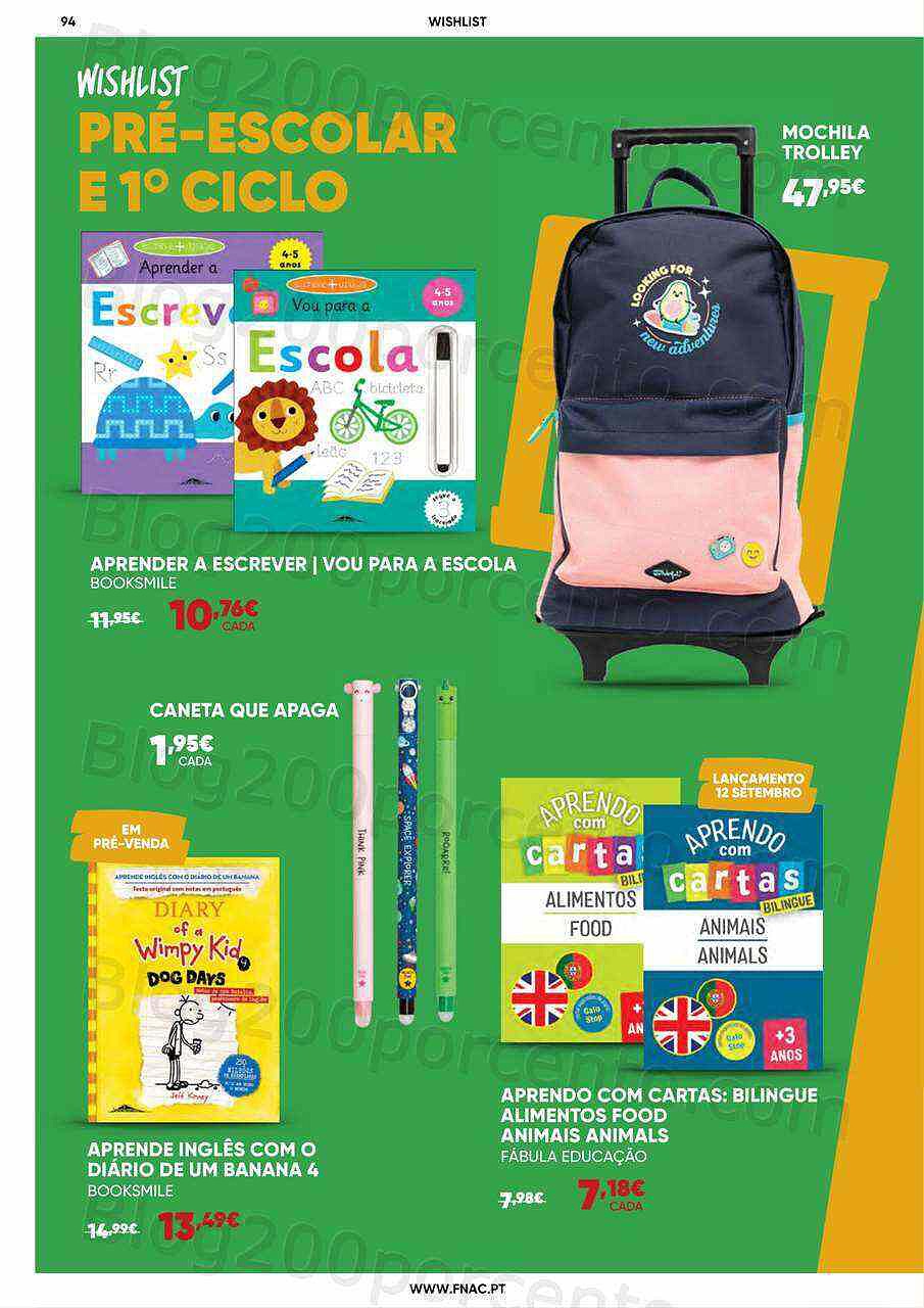 Antevisão Folheto FNAC Regresso às Aulas Promoções de 24 agosto a 29 setembro