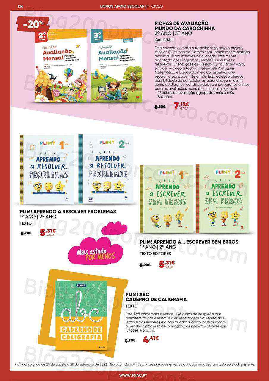 Antevisão Folheto FNAC Regresso às Aulas Promoções de 24 agosto a 29 setembro