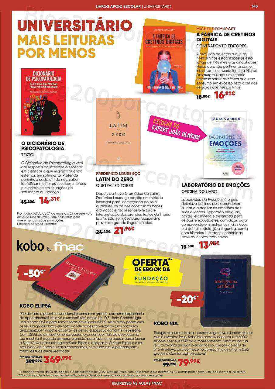 Antevisão Folheto FNAC Regresso às Aulas Promoções de 24 agosto a 29 setembro