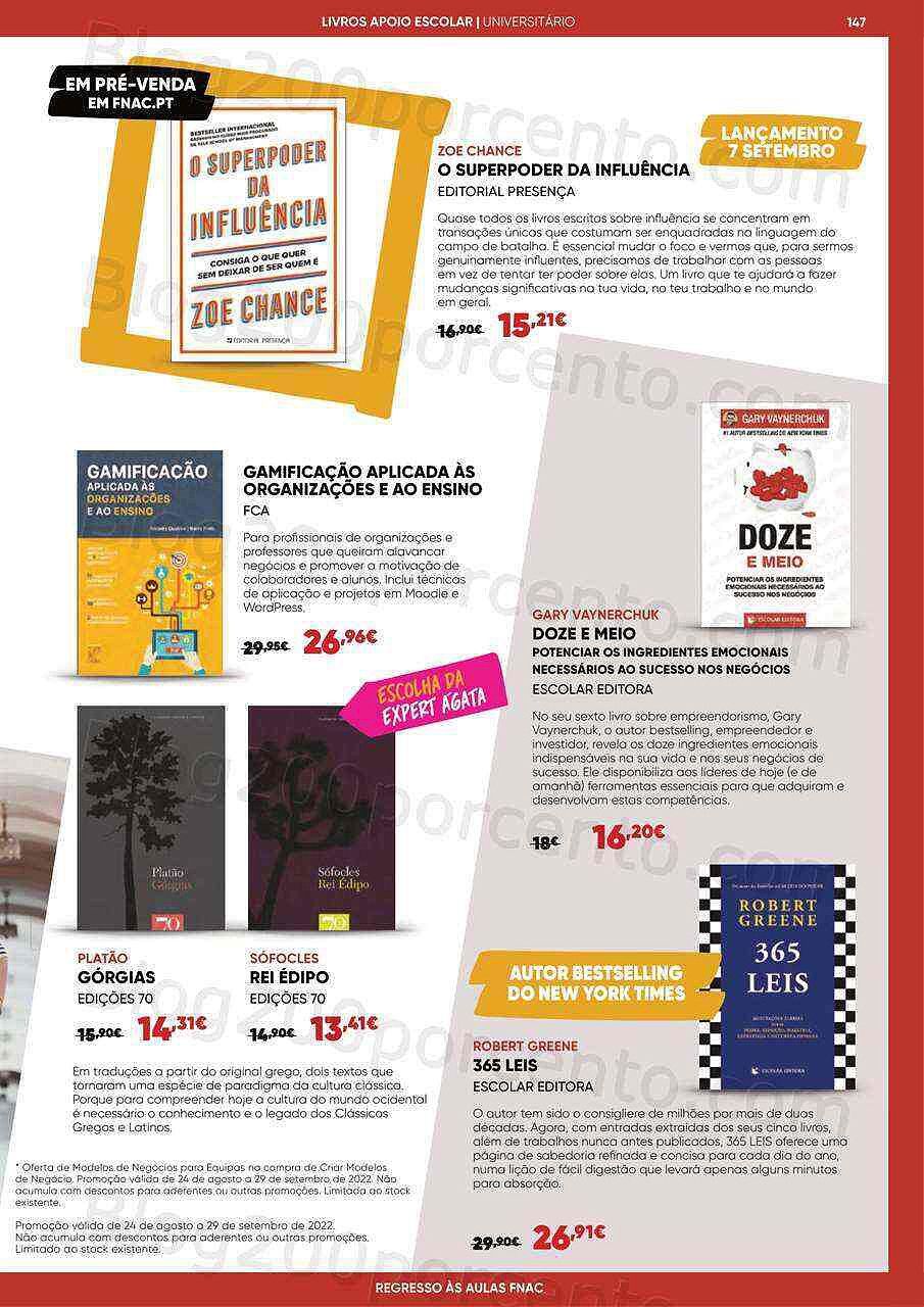 Antevisão Folheto FNAC Regresso às Aulas Promoções de 24 agosto a 29 setembro