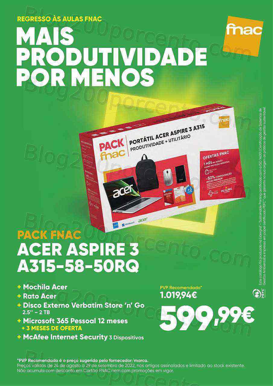 Antevisão Folheto FNAC Regresso às Aulas Promoções de 24 agosto a 29 setembro