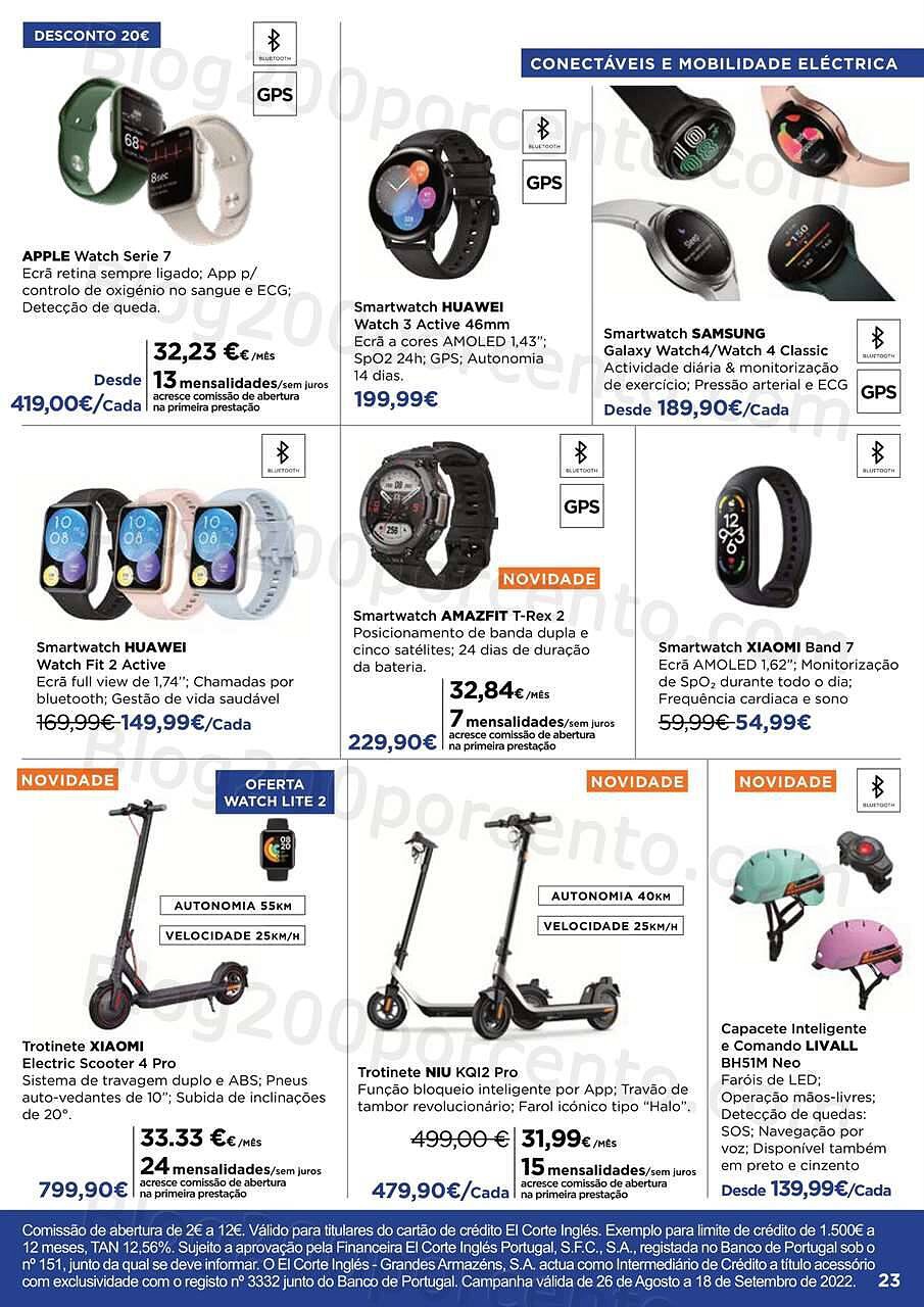 Antevisão Folheto EL CORTE INGLÉS Regresso às Aulas Promoções de 26 agosto a 18 setembro