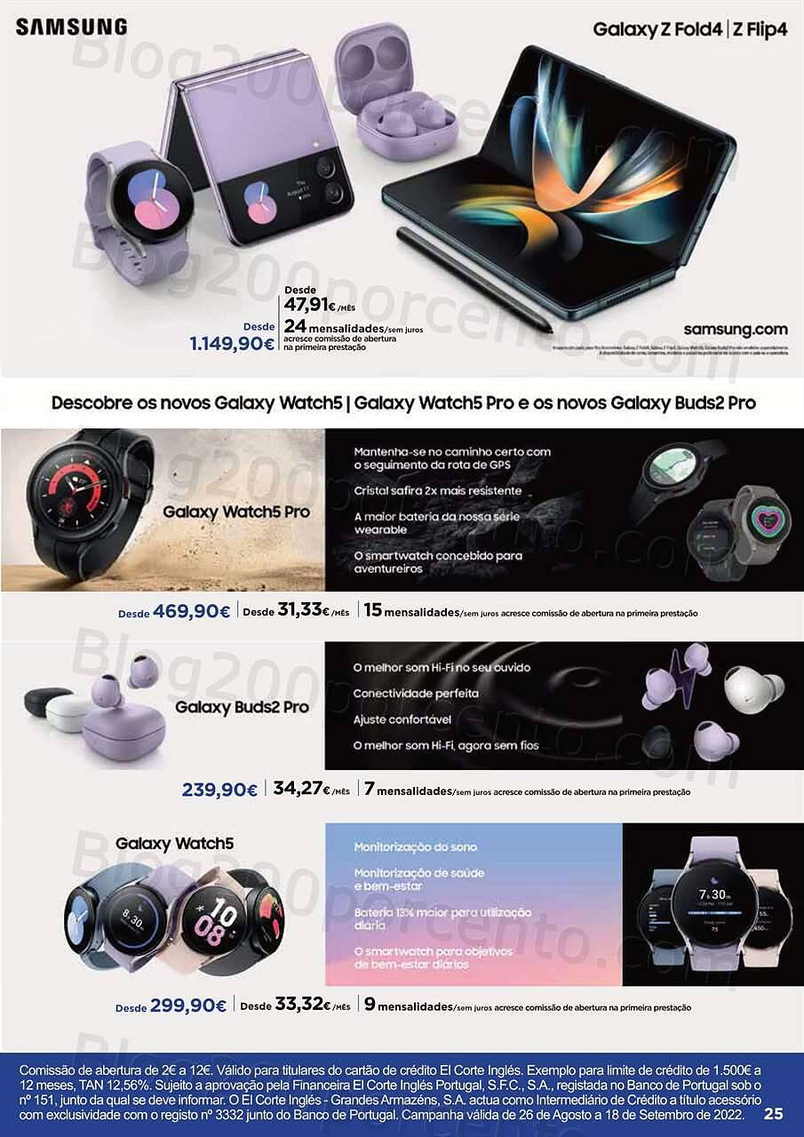 Antevisão Folheto EL CORTE INGLÉS Regresso às Aulas Promoções de 26 agosto a 18 setembro