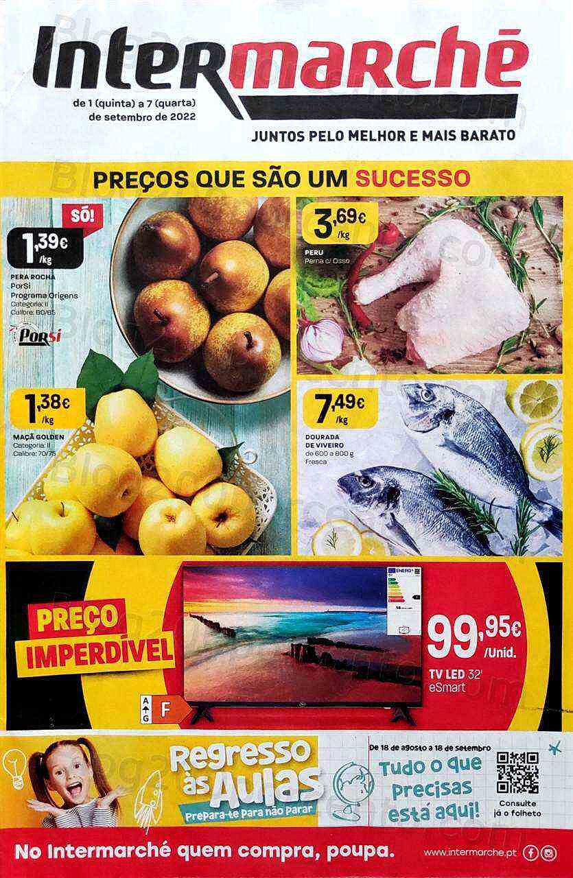 Antevisão Folheto INTERMARCHÉ Super Promoções de 1 a 7 setembro