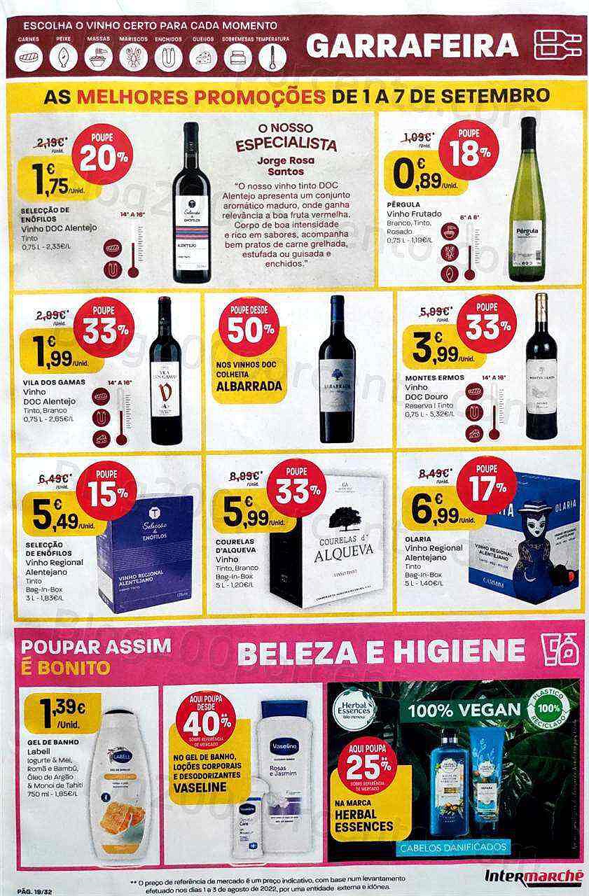 Antevisão Folheto INTERMARCHÉ Super Promoções de 1 a 7 setembro