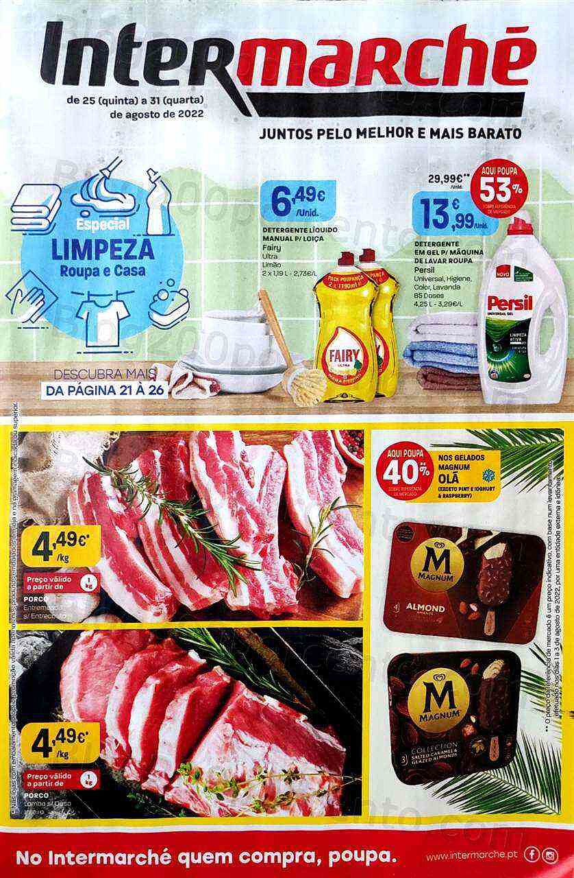 Antevisão Folheto INTERMARCHÉ Promoções de 25 a 31 agosto