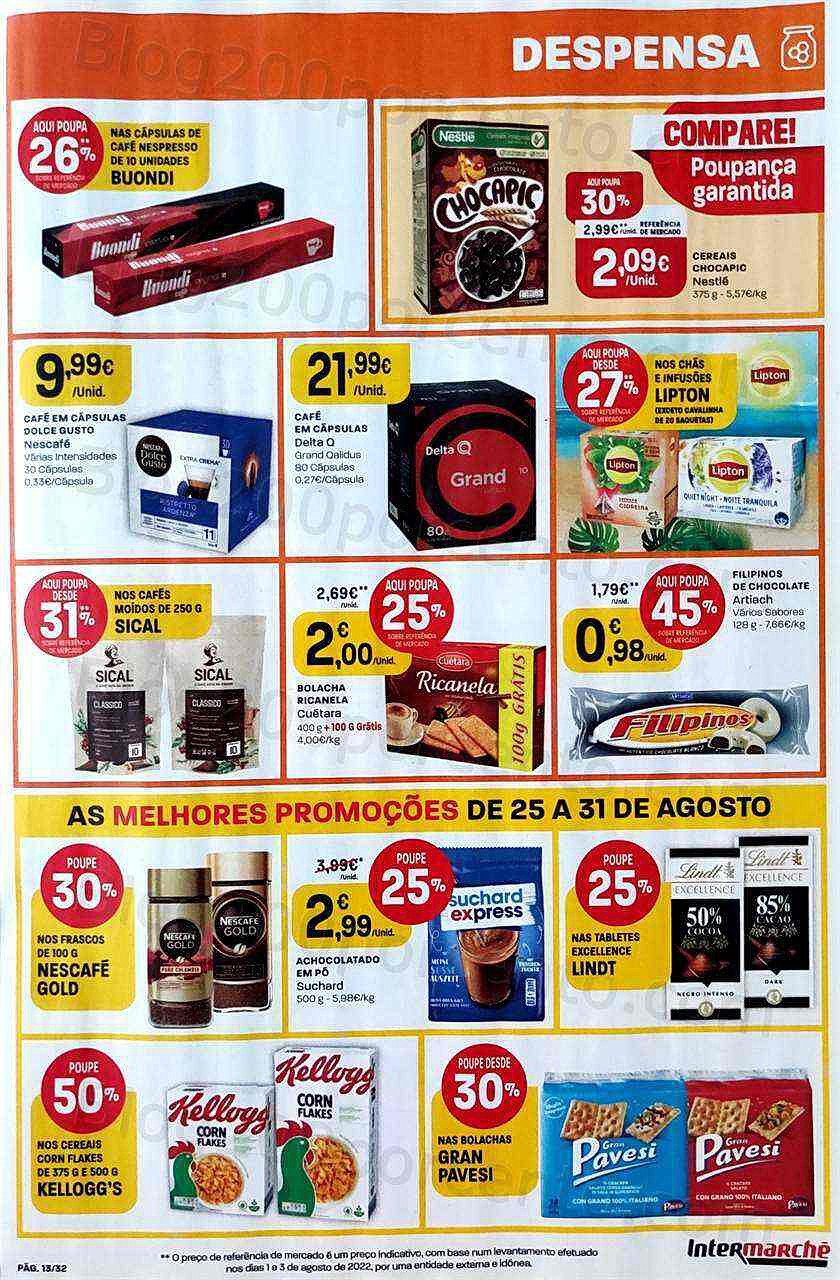 Antevisão Folheto INTERMARCHÉ Promoções de 25 a 31 agosto