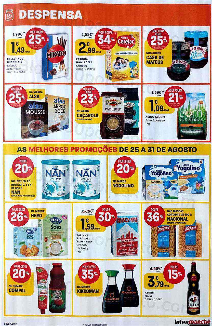 Antevisão Folheto INTERMARCHÉ Promoções de 25 a 31 agosto