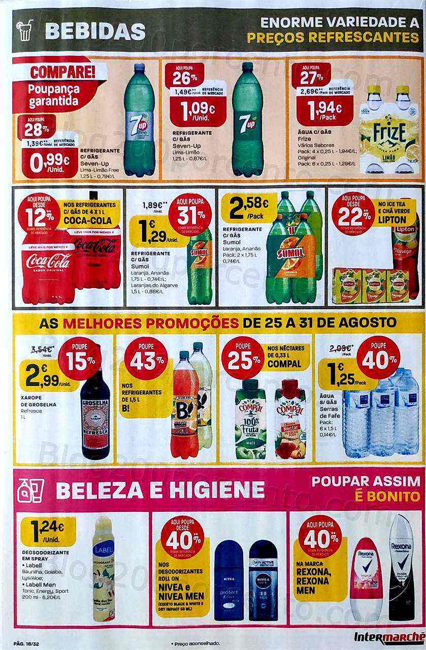 Antevisão Folheto INTERMARCHÉ Promoções de 25 a 31 agosto