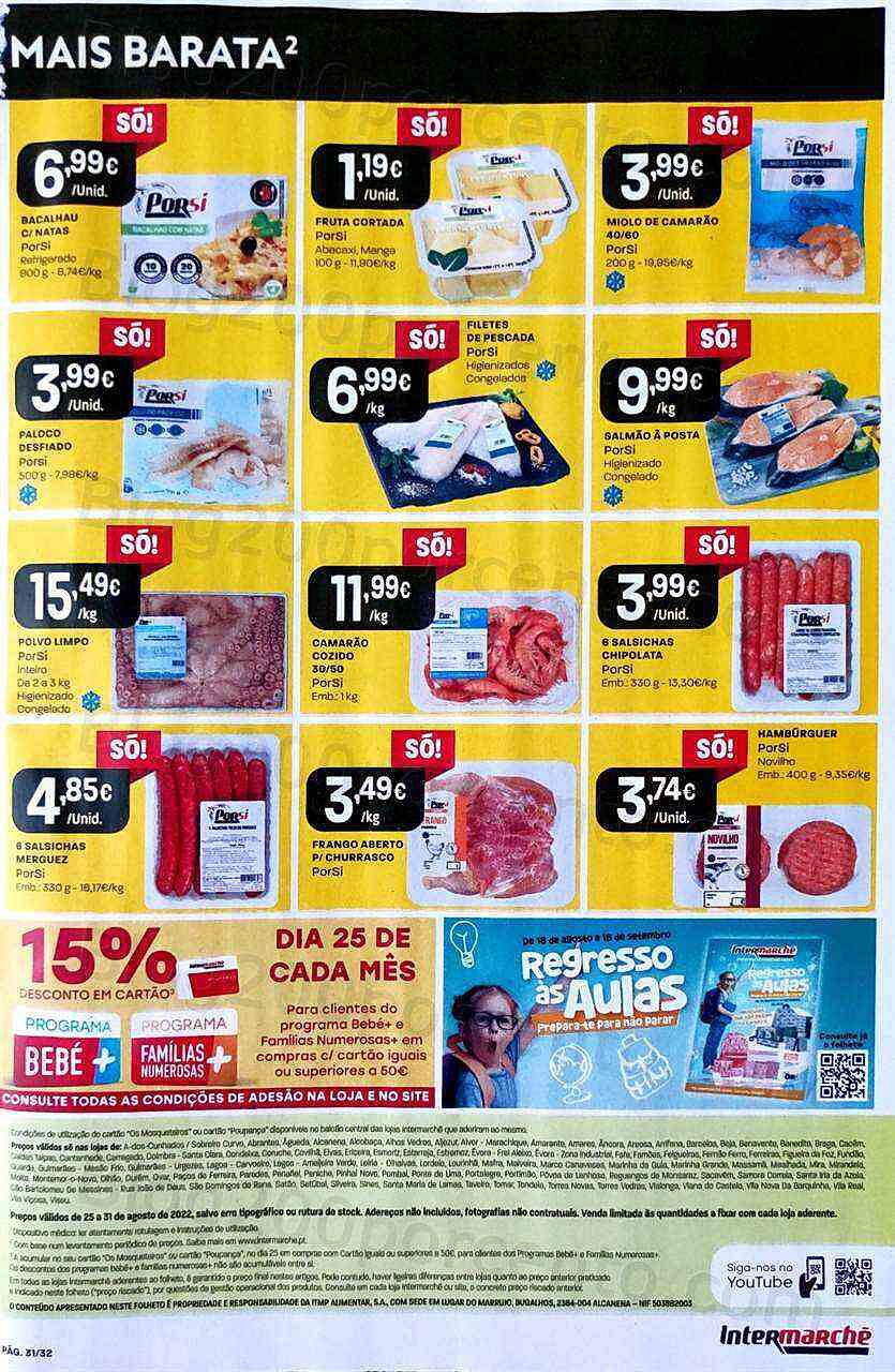 Antevisão Folheto INTERMARCHÉ Promoções de 25 a 31 agosto